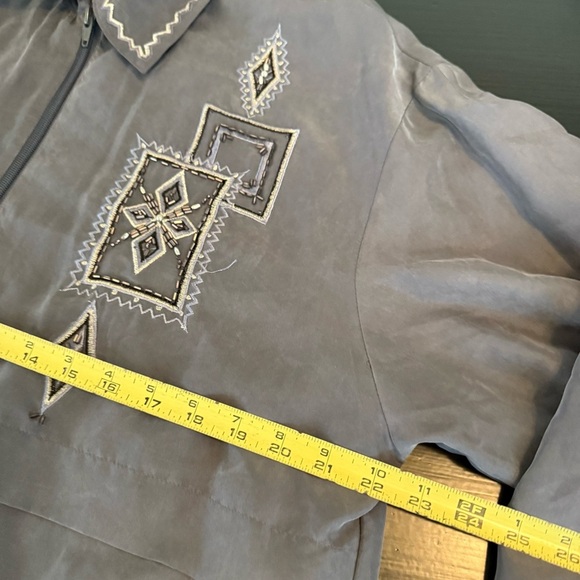 Vintage Saint‎ Germain Paris 100% silk beaded jacket - Picture 5 of 6